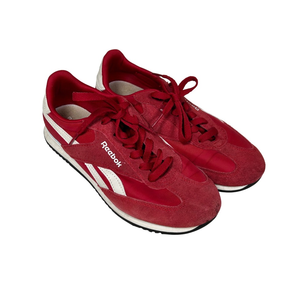 Reebok Royal Ultra Sneakers Women's 7.5 Red White Ortholite Shoes Streetwear